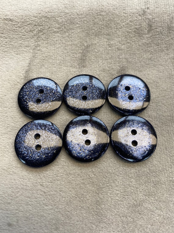 Shiny Glitter Button: 18mm - each Shiny Glitter Button: 18mm - each