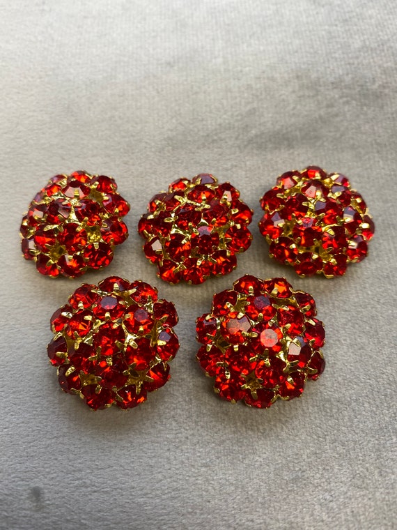Rhinestone Buttons Crafts, Buttons Flowers Crystal Diy