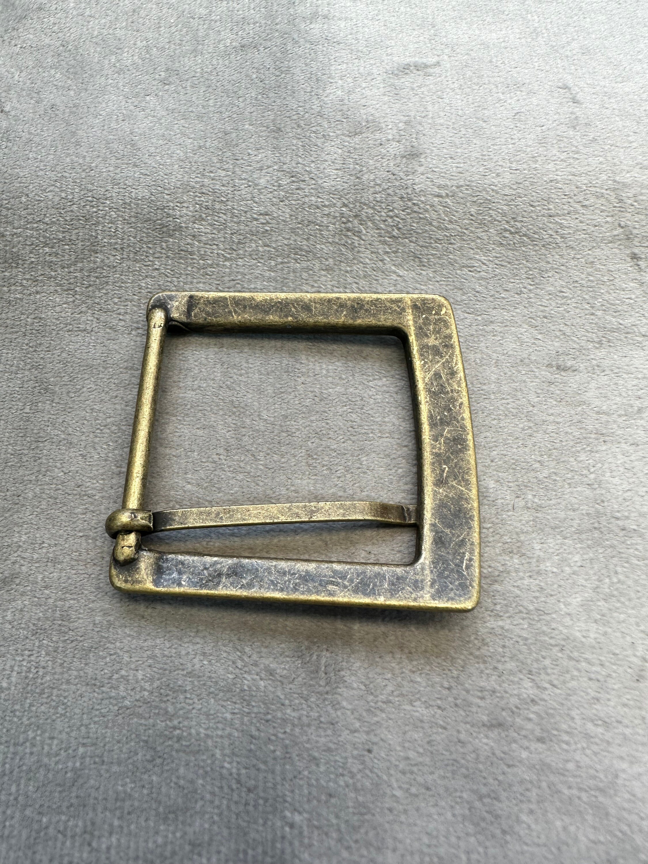 Boucle De Ceinture Vintage En Métal Doré – Style Rétro – Taille Ajustable – Pour Homme