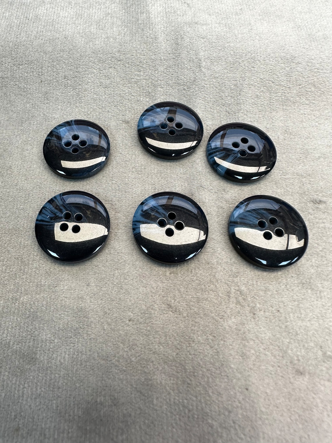 Obre Buttons Suit Buttons Navy Blue Ombre 23mm a Set of 6 - Etsy