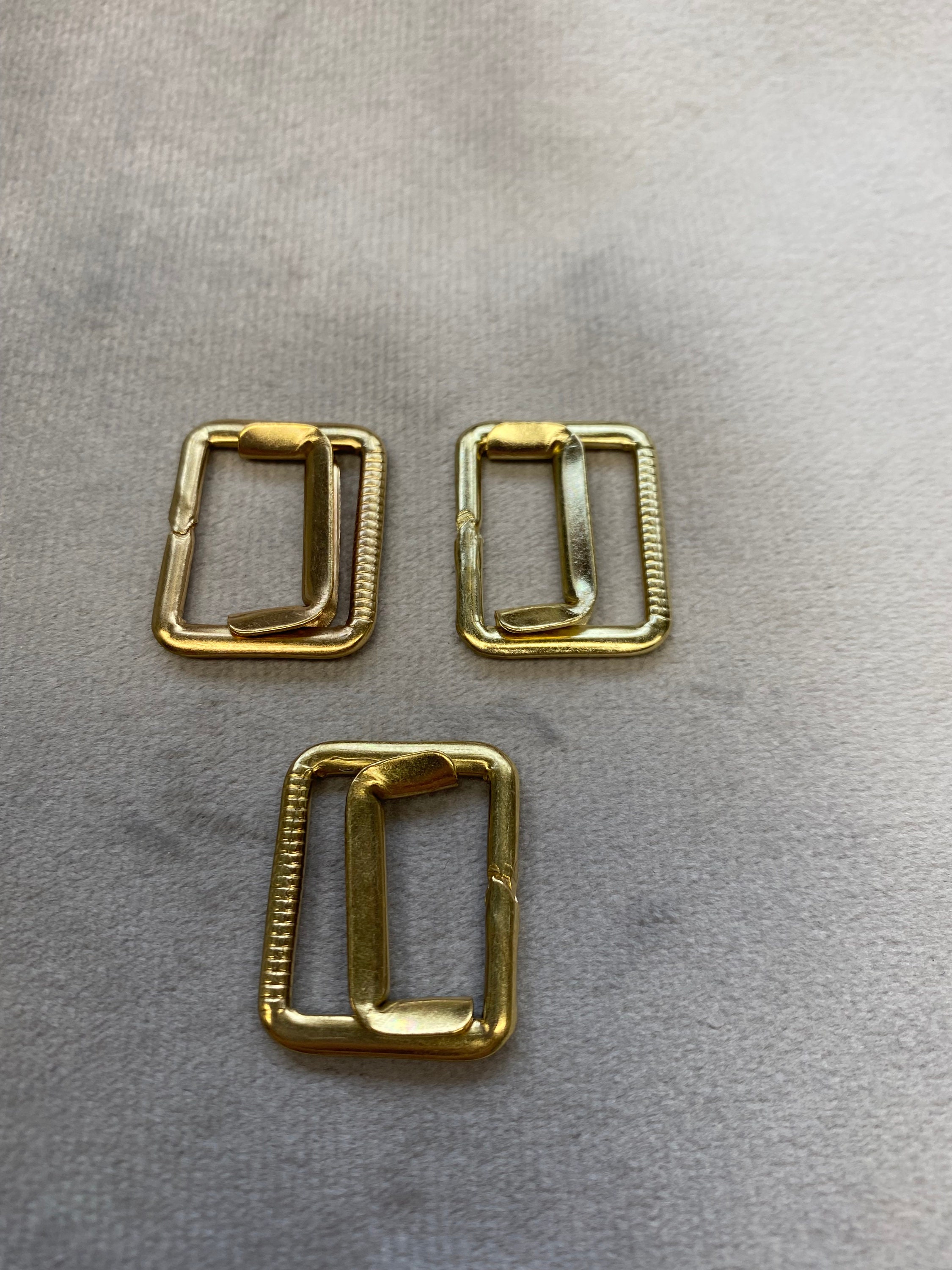 Waistcoat Buckles Gold Tone Slide Design a Set of 3 - Etsy