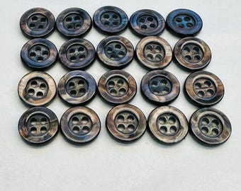 thumbnail image 2 of 24 Pack Pearlized Plastic Sew-Through Buttons - Dusty Pink & Green 5/8 Inch (15mm) #4733 2 of 6