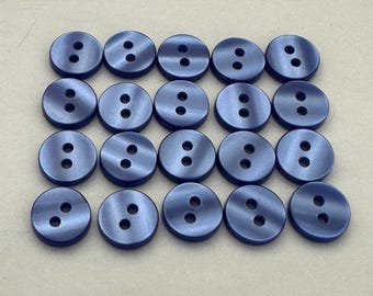 NIYANGLE 50pezzi Bottoni in Resina da Cucito Colore Blu