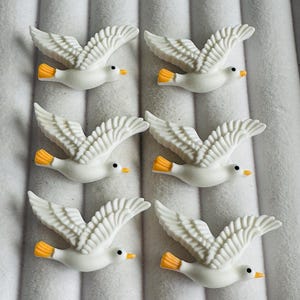 Seagull Buttons: Novelty Beach Theme, Cornwall Inspired (Set of 6)
