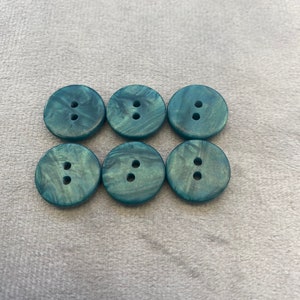 Ombre buttons forest green 15mm a set of 6