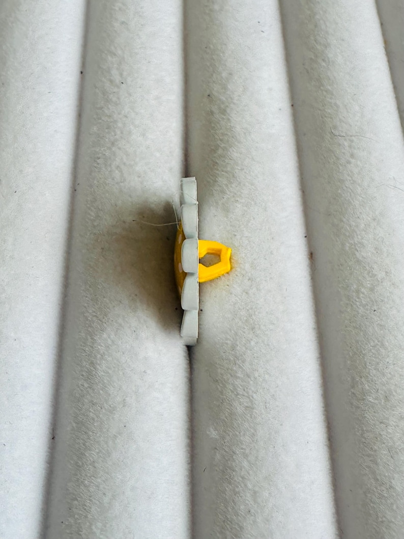Daisy Buttons 23mm: White & Yellow Spotted Shank Buttons, a Set of 6 - Etsy