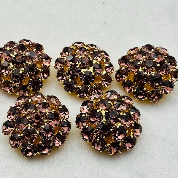 Rhinestone Buttons - Etsy