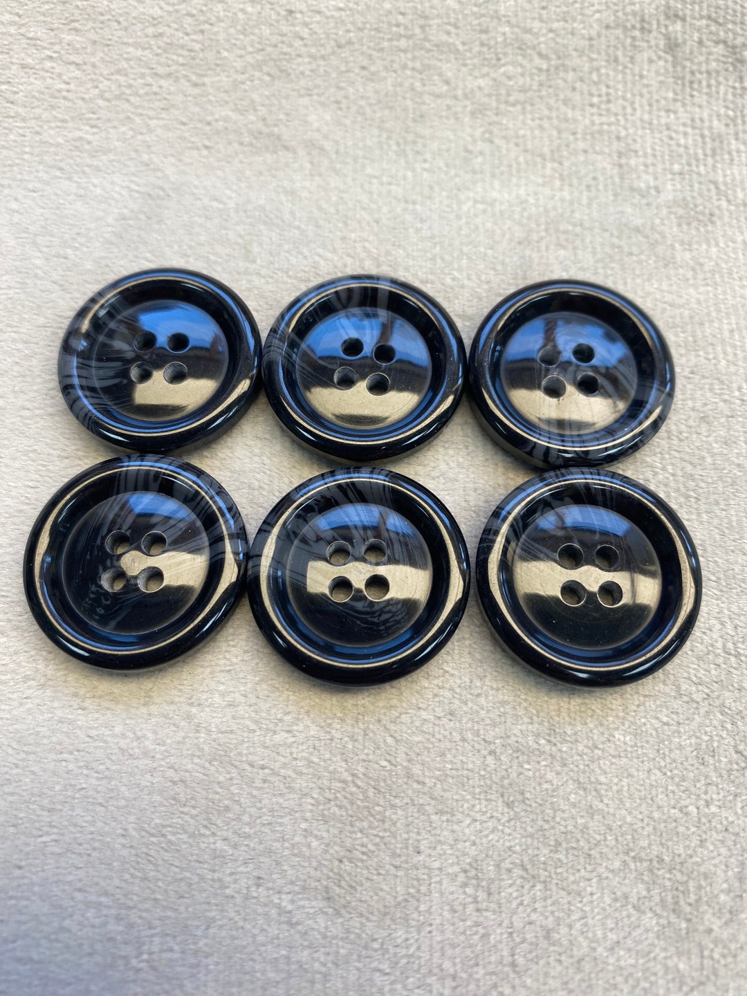 Obre Buttons Classic Suit Buttons Black Ombre Design 23mm a Set of 6 - Etsy