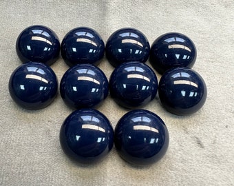 Half ball buttons navy blue 20mm a set of 6