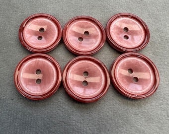 Lot de 6 boutons à vin 20 mm effet dégradé