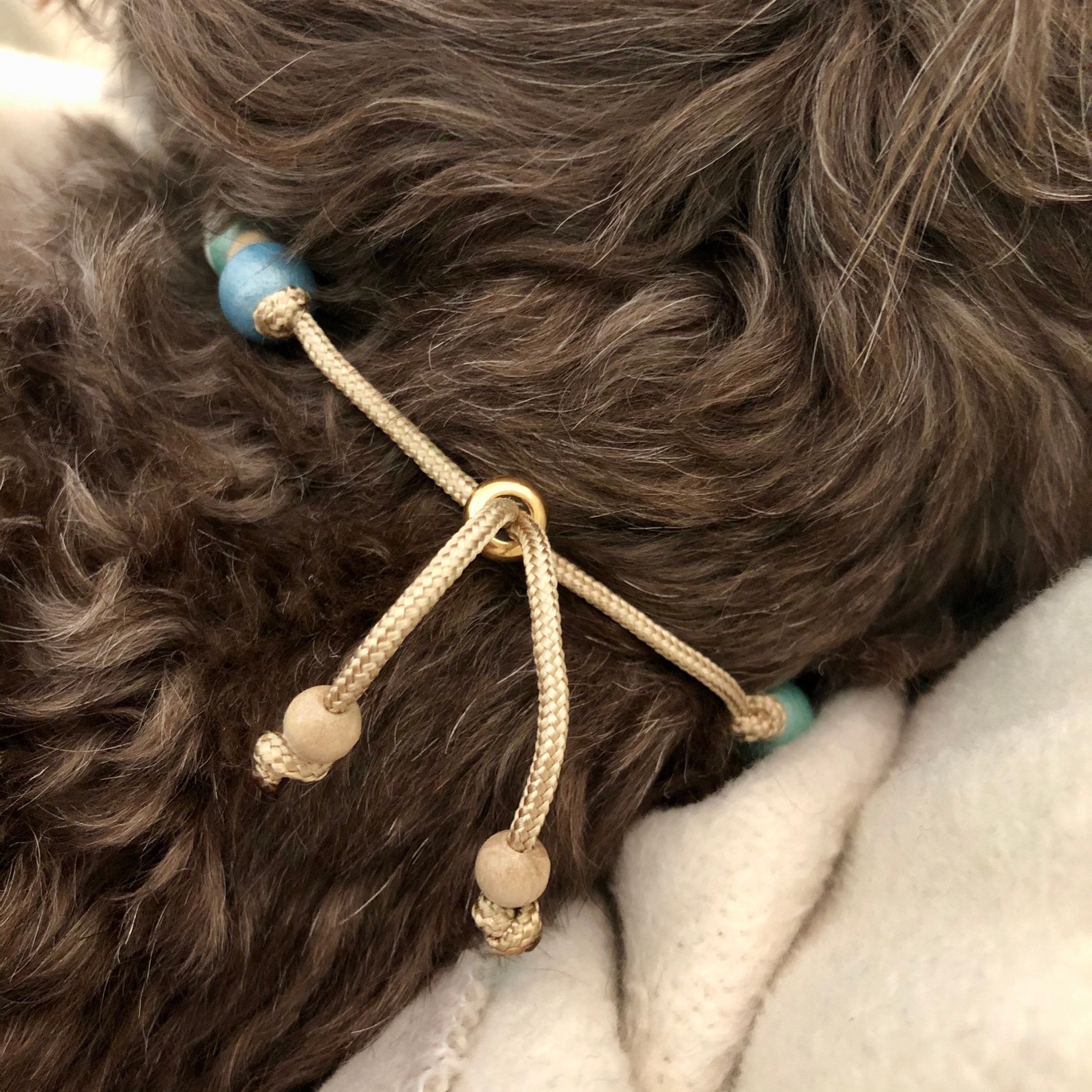 EM Keramik Halsband für Hunde / Holzperlen / Zeckenhalsband / Etsy