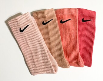 neon pink nike socks