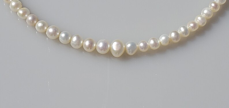 June Birthstone Graduated Pearls WWII era 14K Solid Gold Findings