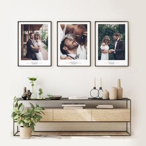 Use Your Own Photos Set of 3 Prints. Home Wall Decor. Printing Framing A5 A4 8x10 A3 A2