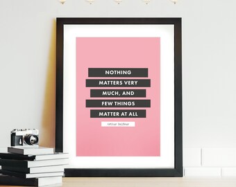 Contemporary Bold Personalised Quote Print - Custom Made