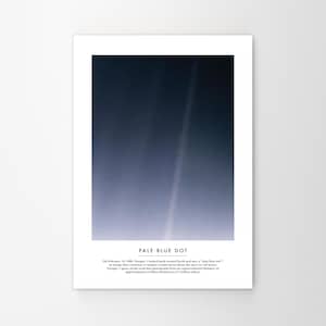 Pale Blue Dot Space Poster. Home Wall Decor Office Art Frame NASA Earth Planet Handmade Made To Order