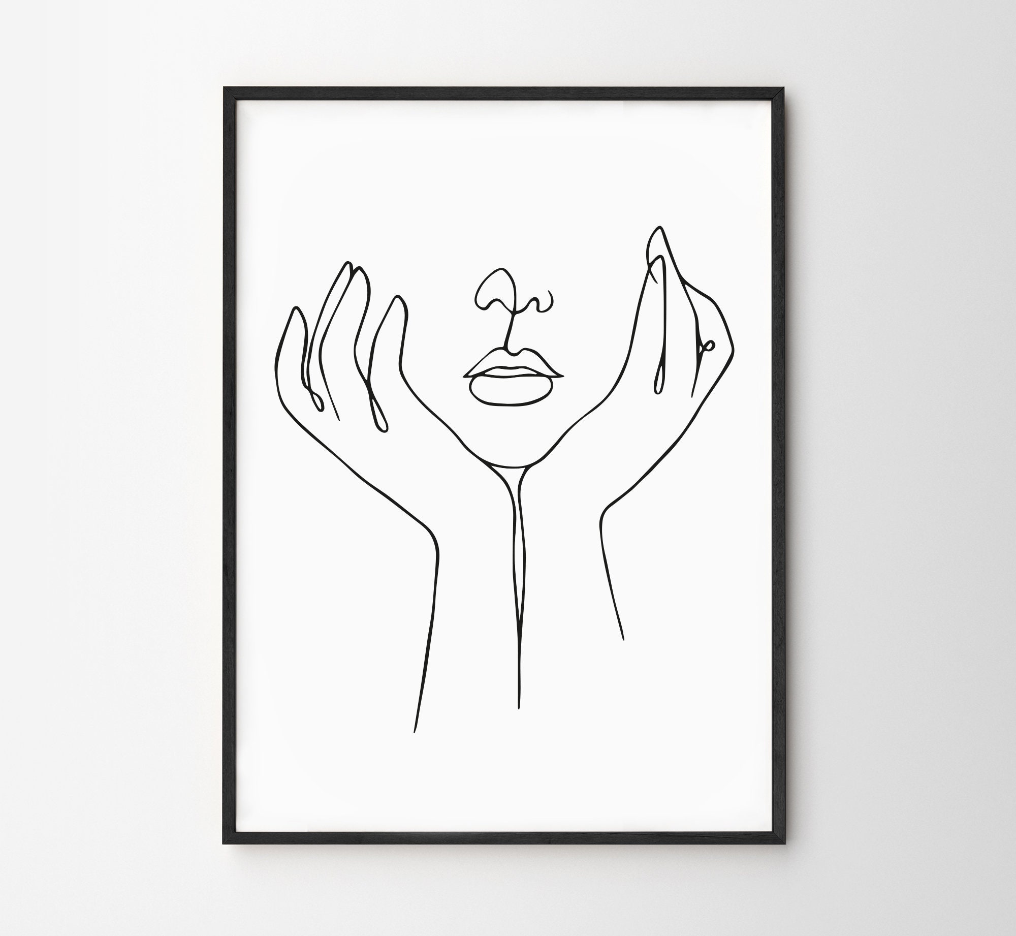 Set of 3 Unframed Black and White Art Prints. Modern Art for Etsy UK
