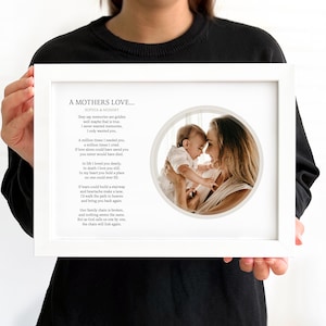 Impresión personalizada de su propia foto y poema, recuerdo de boda, funeral, letras, aniversario, cumpleaños, enmarcado A4 A3
