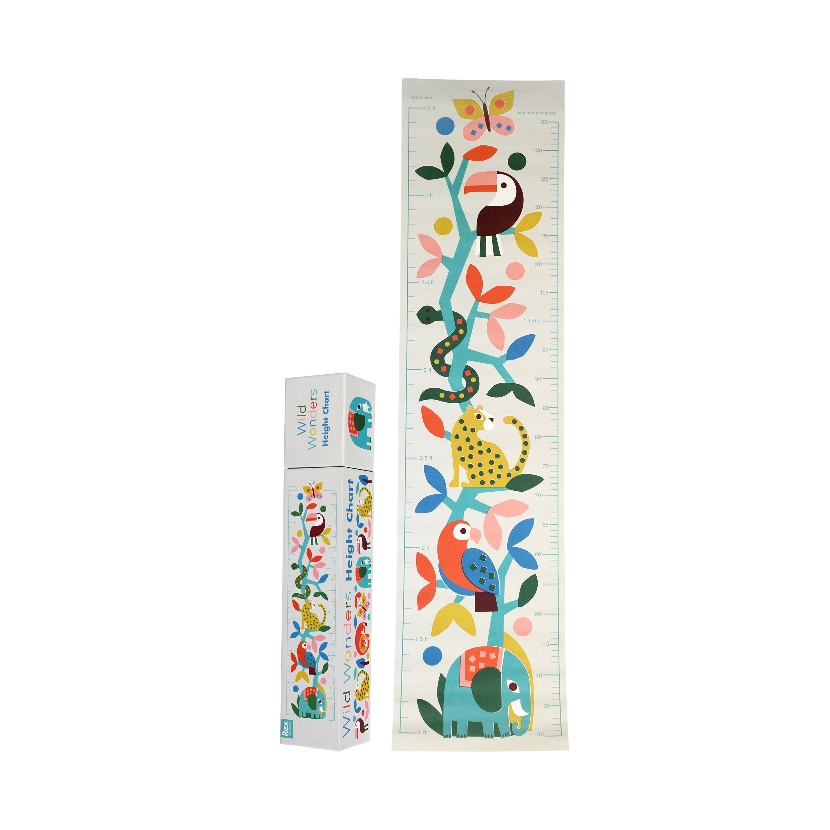 Wild Wonders Colourful Children's Height Chart for - Etsy Israel