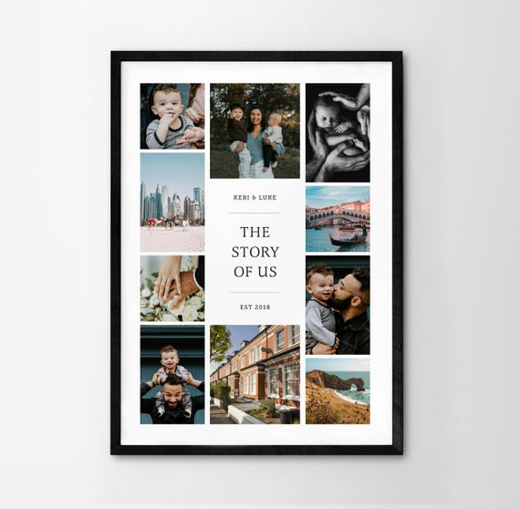 Collage Di Cornici Per Foto Per 12 Foto In 4" X 6" (10 X 15 Cm) Cornice Montata A Parete, Da - Foto 2