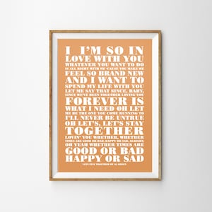 Lets Stay Together by Al Green Unframed song Lyrics Typography Print A4 A3 A2 Wall Decor Poster