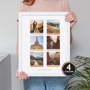 Personalized Photo Collage Print: Custom Family Keepsake, Handmade Frame Available