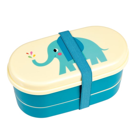 Children's Bento Box Elvis Elephant Design Compact Lunch 