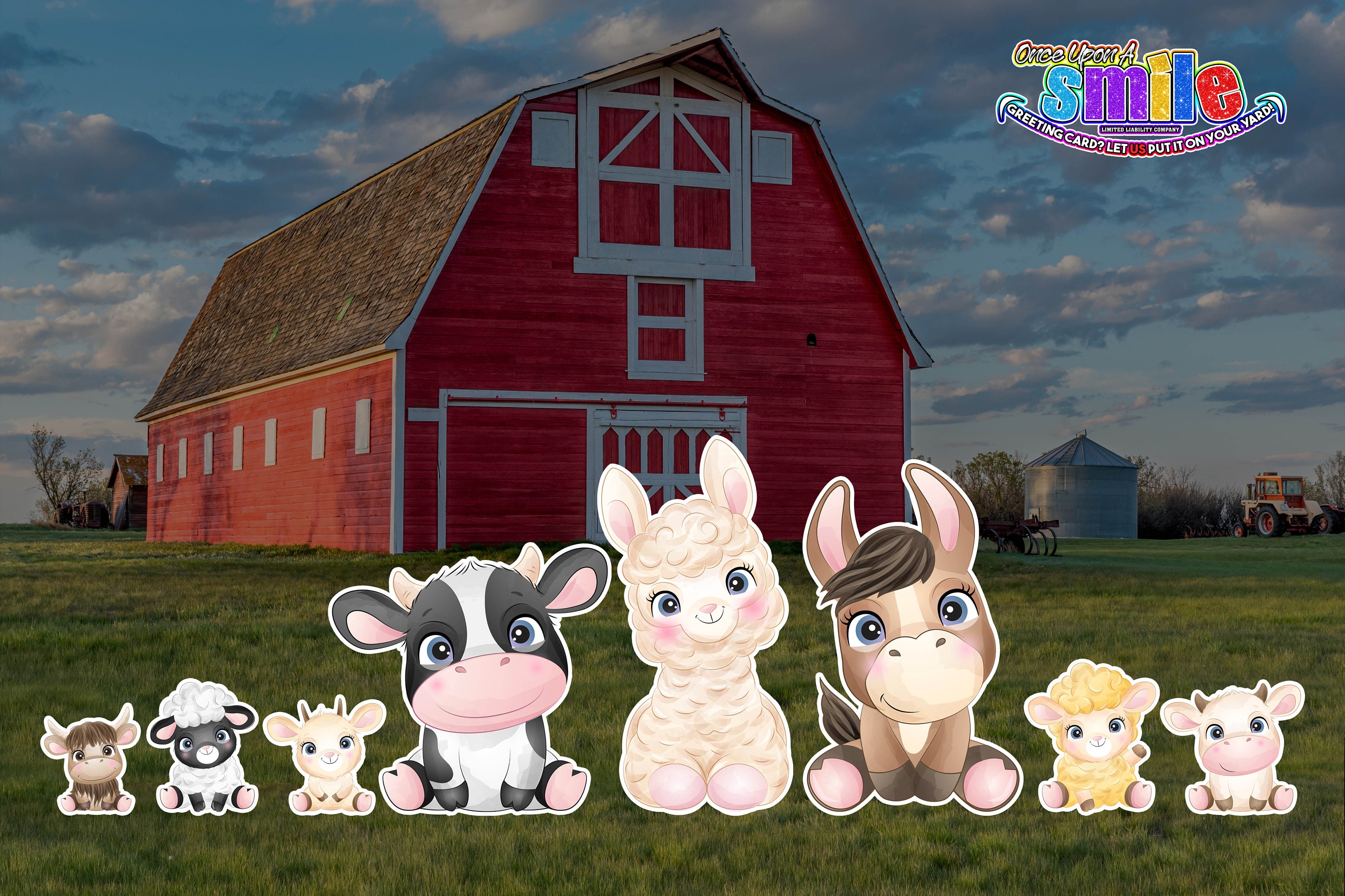 Cute Farm Animals 8 Piece Yard Card Set stakes Not - Etsy Cute Farm Animals 8 Piece Yard Card Set stakes Not - Etsy