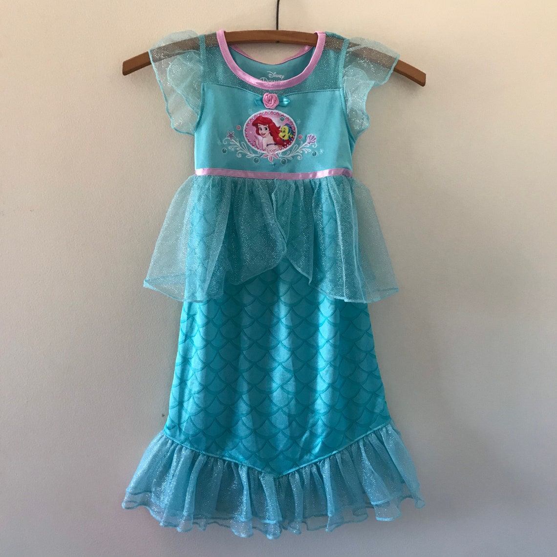 2T Modern Ariel Nightgown The Little Mermaid Nightgown | Etsy