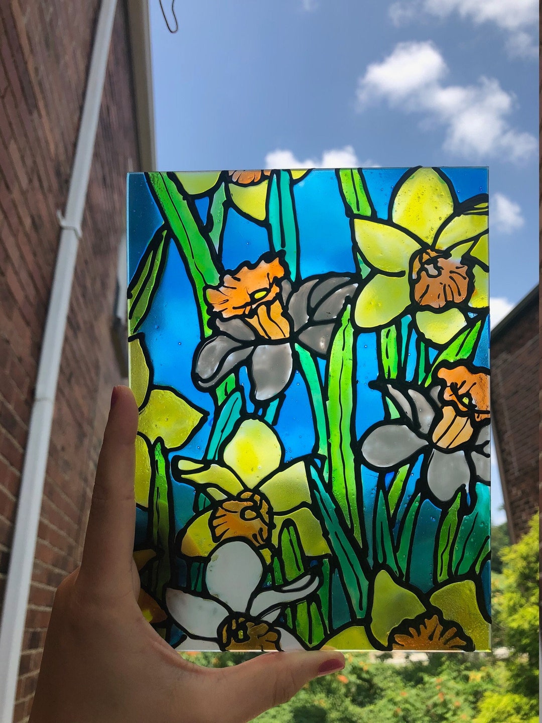 Faux Stained Glass Etsy