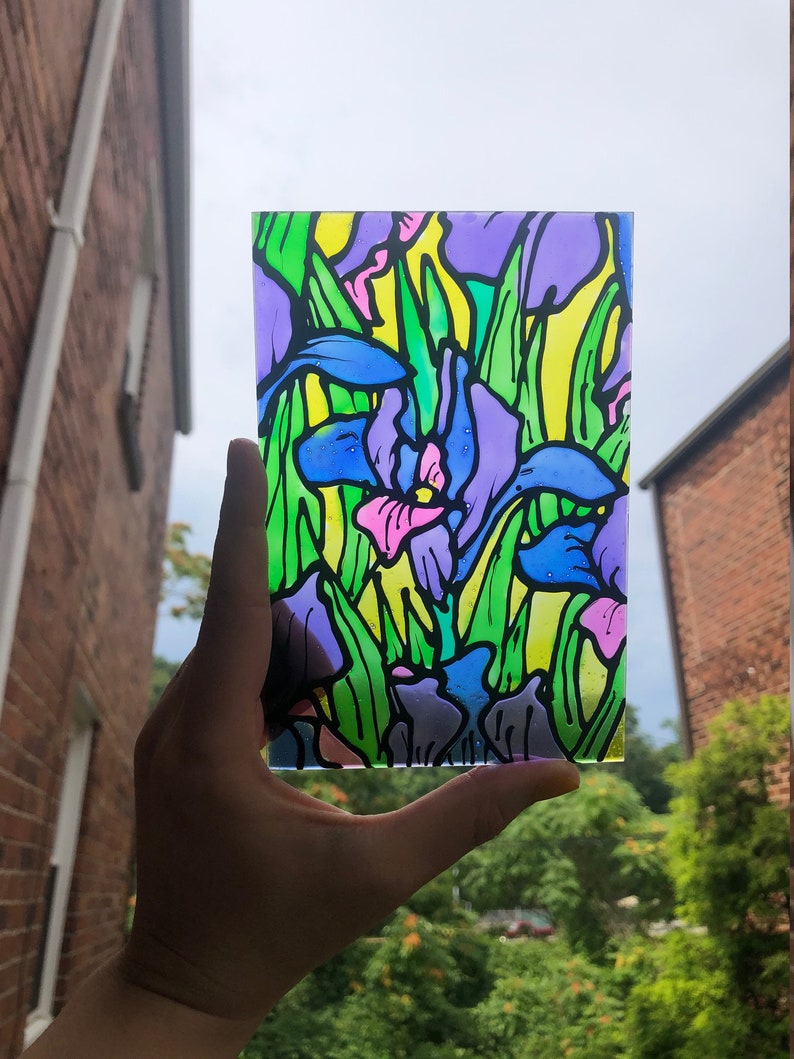 Faux Stained Glass Etsy