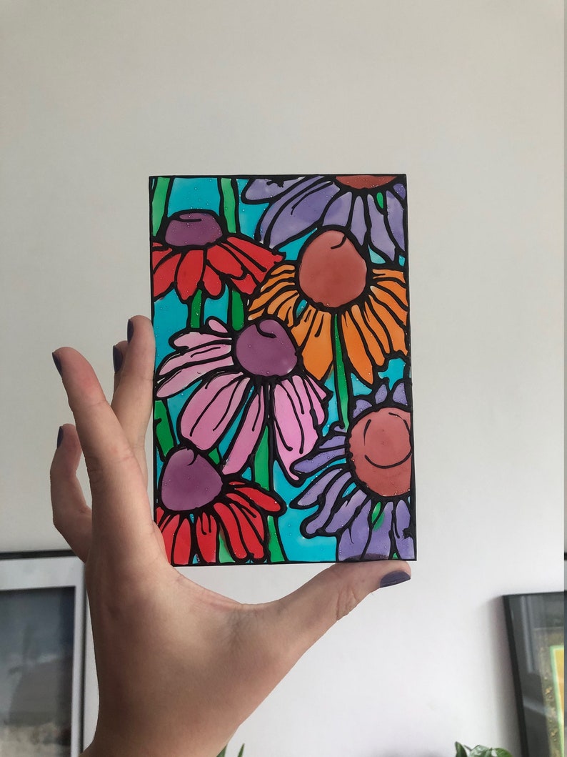 Faux Stained Glass Etsy