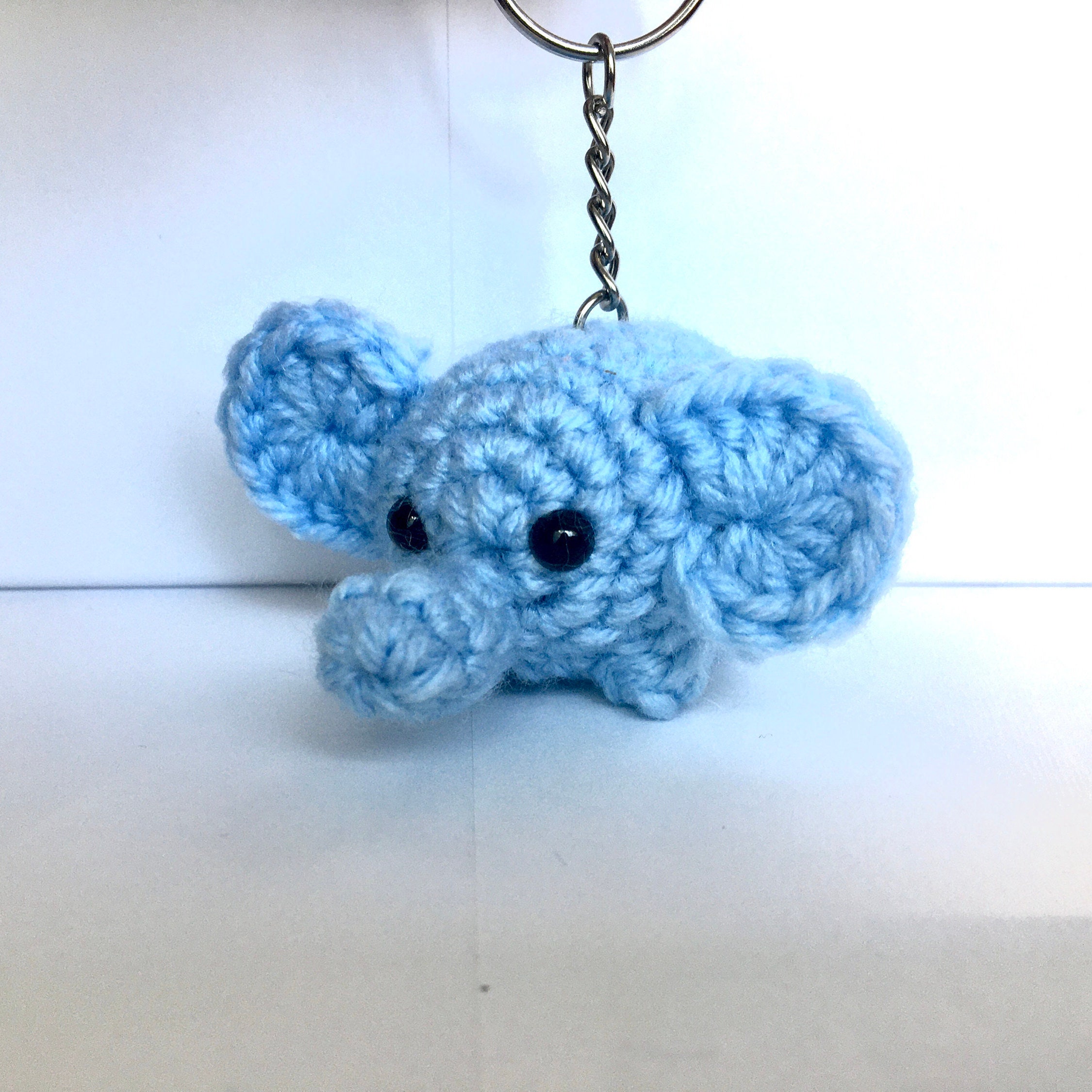 Small Amigurumi Elephant Keychain Etsy
