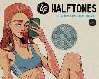 LP Halftones for Procreate - Comic und Manga Halftone Pattern Brushes
