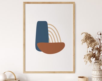 Abstract Modern Printable Wall Art, Mid Century Digital Download Home Decor