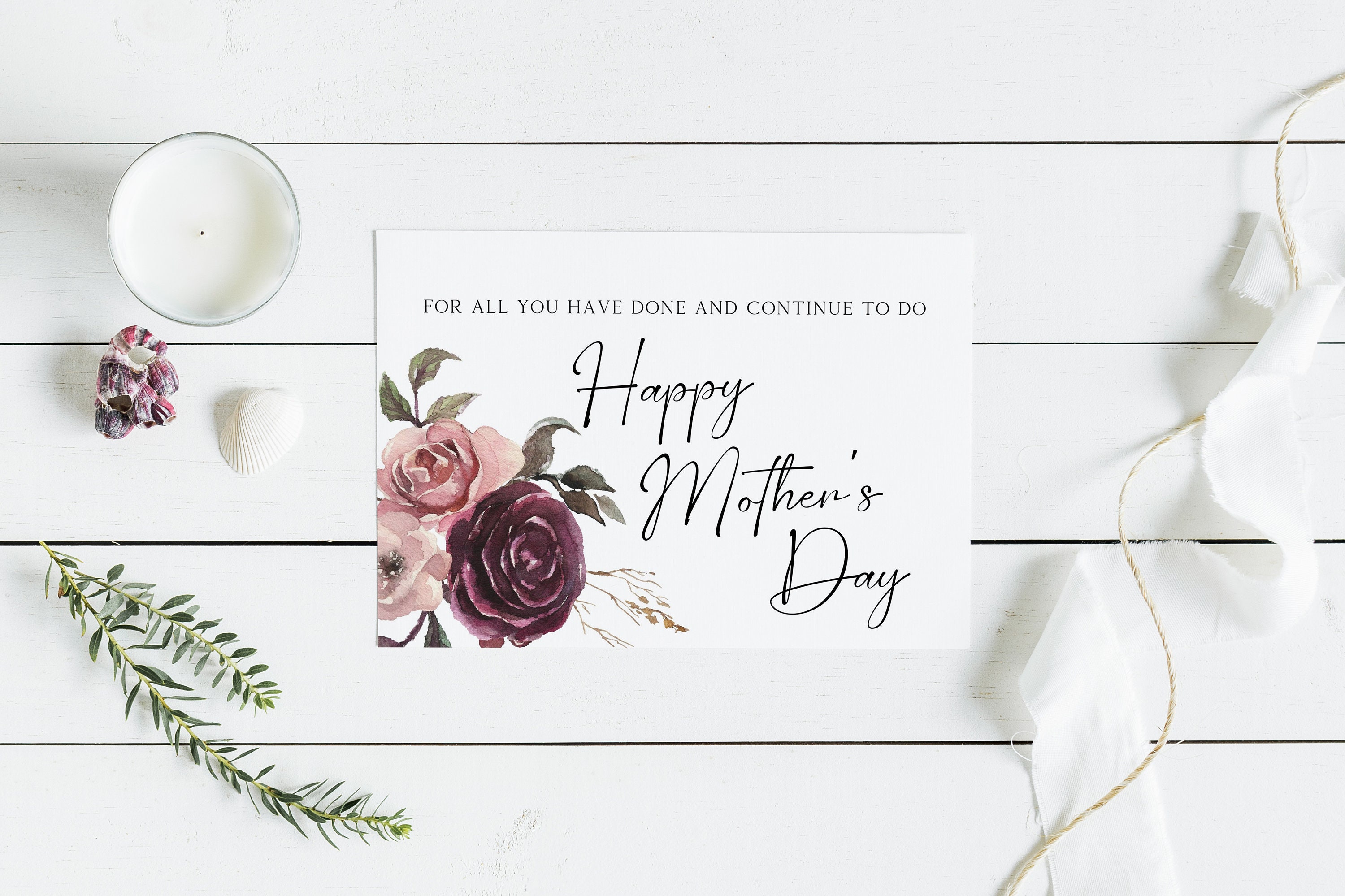 Foldable Mothers Day Cards Printable Printable Mother's Day Card