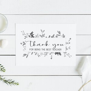 Teachers Day Card Printables | Printable Gift for Teacher | World