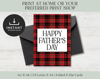 Happy Father's Day Card Printable | Printable Cards Father's Day | Foldable Fathers Day Cards Printable | Printable Fathers Day PDF Download