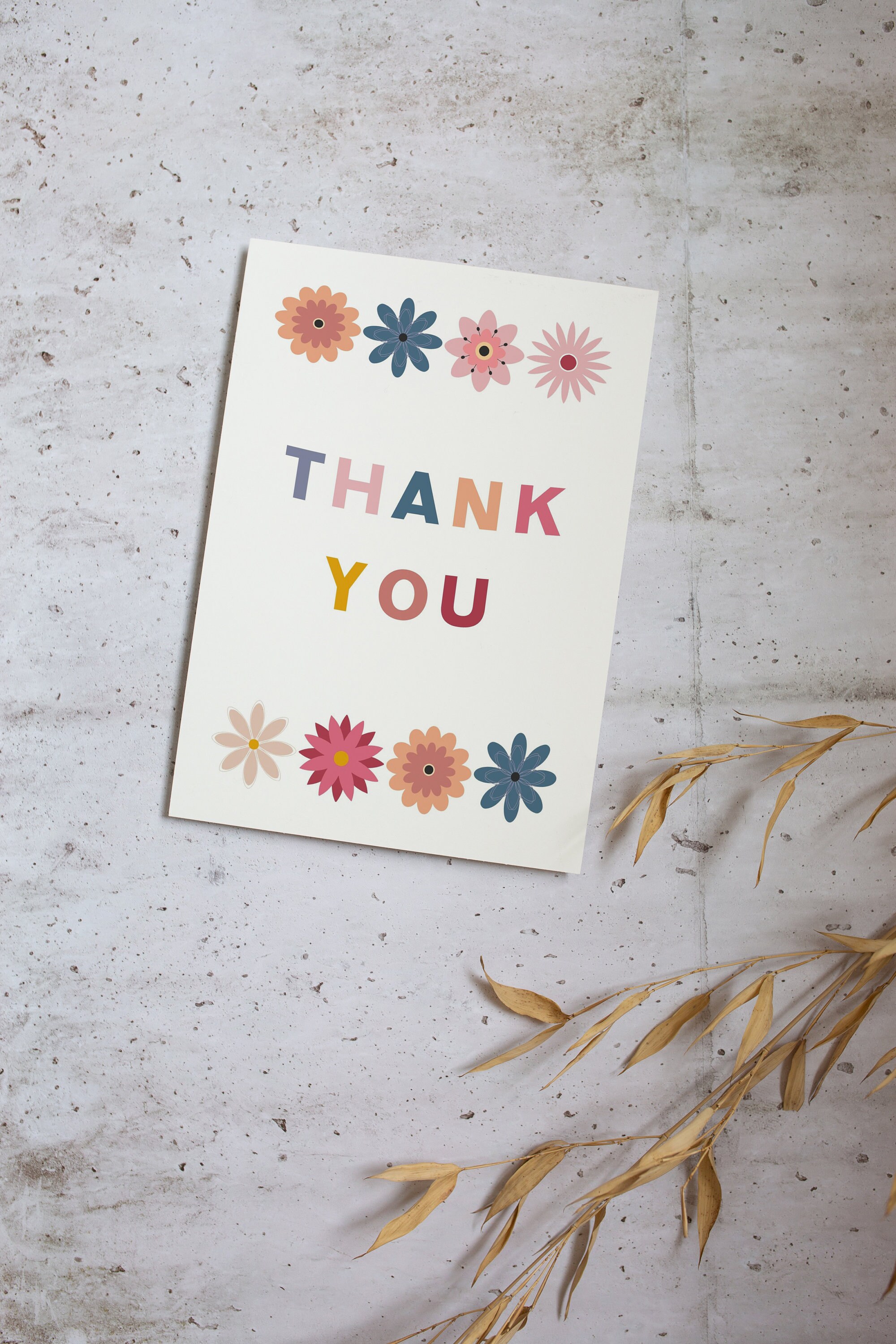 Cute Thank You Card Download Printable Thank You Card Printable Thank ...