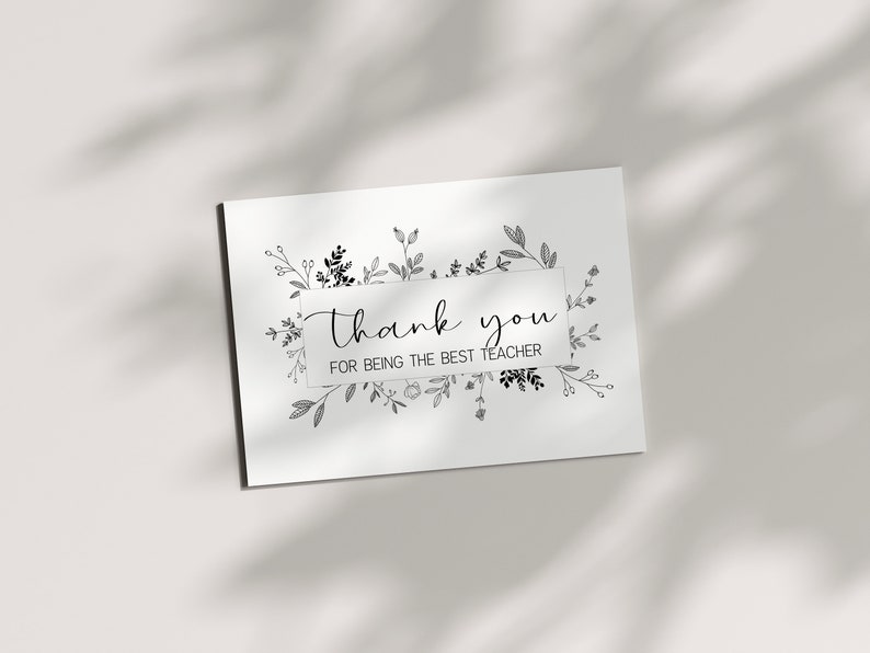 Teachers Day Card Printables | Printable Gift for Teacher | World