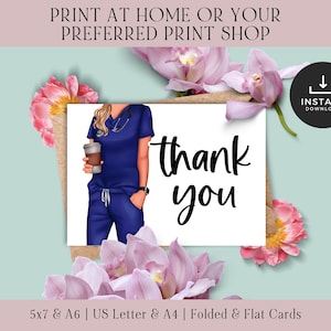 Nurse Thank You Cards Printable Bundle | Nurse Week Thank You Cards | Nurse Thank You Cards Printable | Thank You Cards For Nurses Week