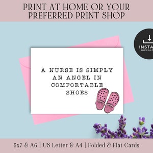 Thank You Cards For Nurses PDF | Thank You Cards For Nurses Week | Nurse Appreciation Week Printable Card | Nurse Thank You Cards Printable