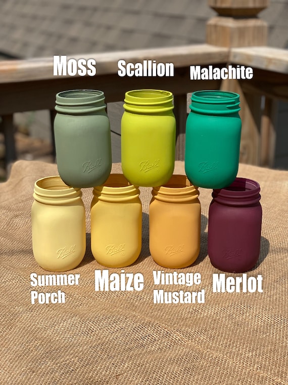 Painted Mason Jars Etsy
