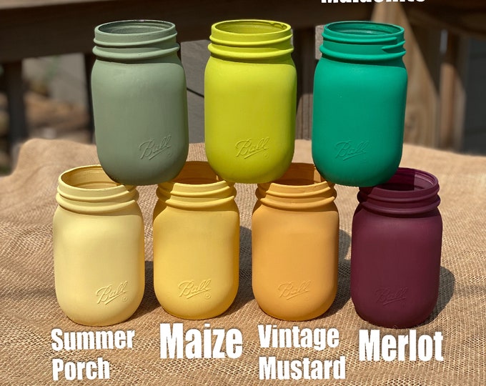 Painted Mason Jars Etsy