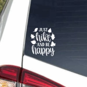 Just Hike and Be Happy | Nature Lover | Outdoor | Camping SVG file for Cricut and Silhouette