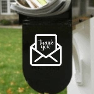 Calcomanía para buzón de correo con sobre de agradecimiento, agradecimiento al trabajador postal, regalo para el cartero, archivo SVG para Cricut y Silhouette