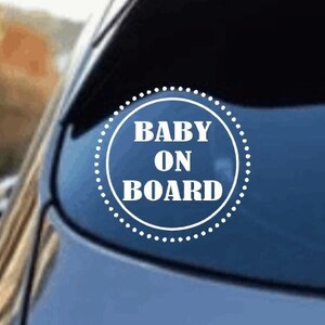 Baby on Board Sticker | Baby on Board Decal | New Mom Gift | New Dad Gift | Baby Car SVG file for Cricut and Silhouette
