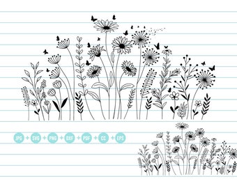 Download Wildflower Svg Etsy