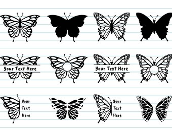 Download Split Butterfly Svg Etsy