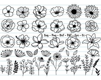 Download Flower Svg Bundle Etsy